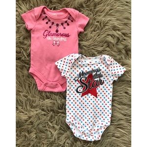 *Baby Girls 3-6mth Misc. Family Related Onesies*